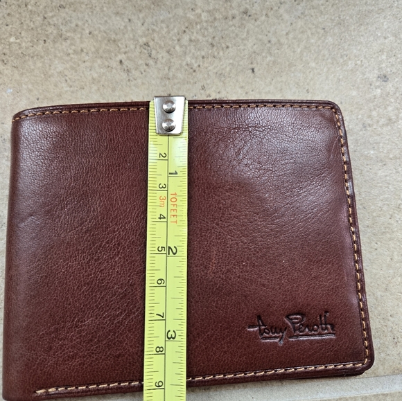 Tony Peroth Wallet Leather Italy Quality Dad Gift Brown RFID - Picture 9 of 13